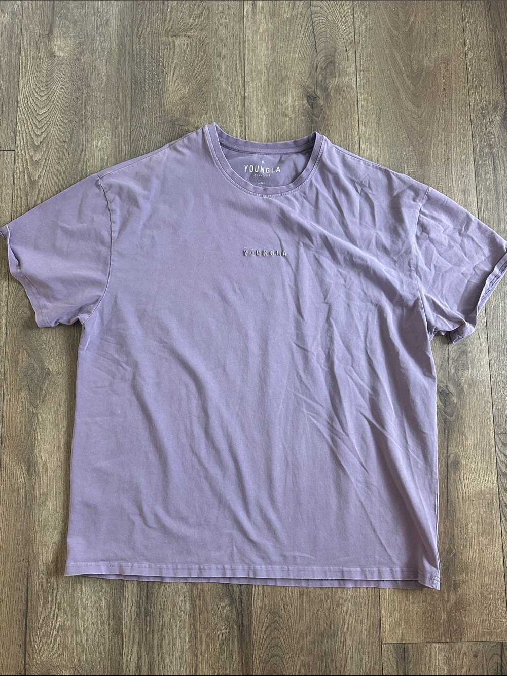 YoungLA Men's Lilac Short Sleeve Crewneck Tee